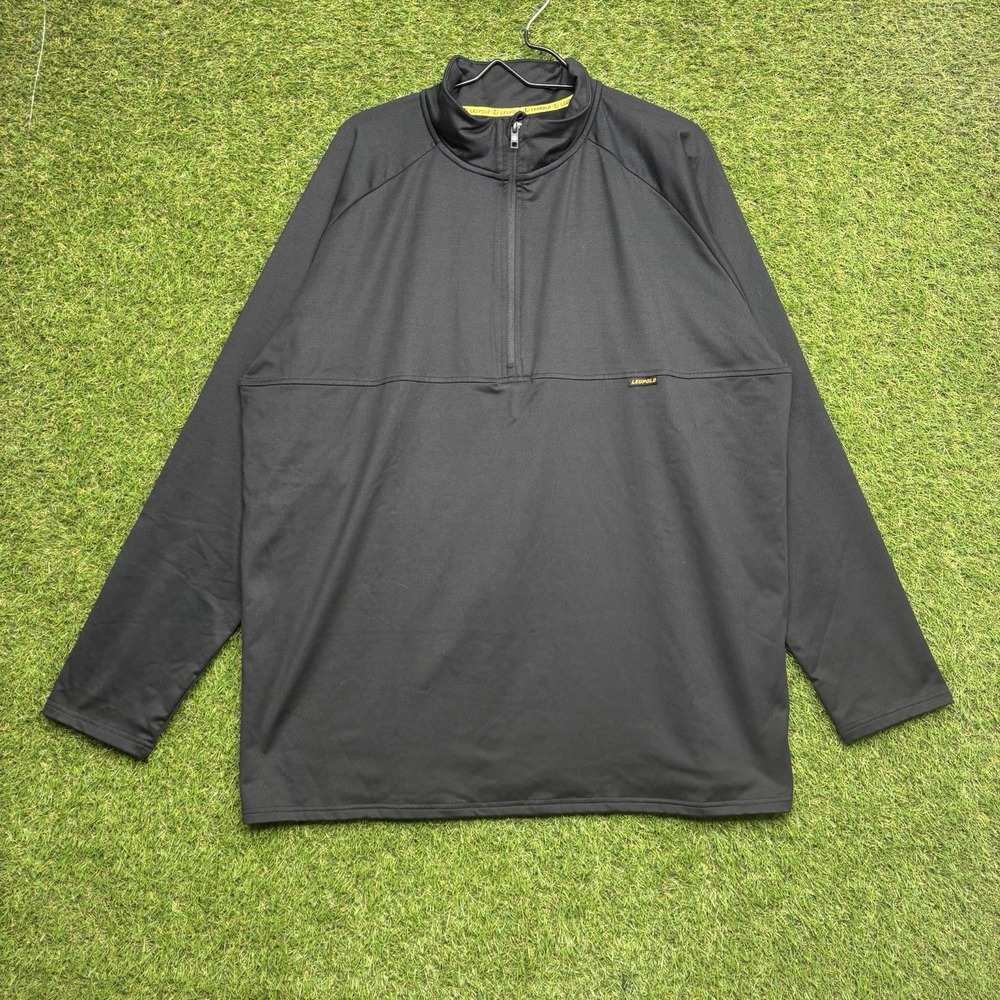 Leupold Covert 1/4 Zip Jacket Mens 2XL Pullover Long Sleeve Athletic Black